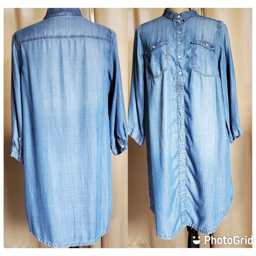 Denim Dress| Mama by H&M|Large maternity